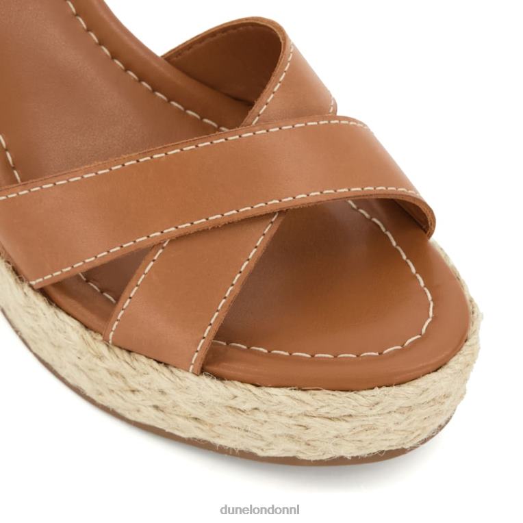 vrouwen R6DFZ177 vriendelijk bruinen Dune London Sandalen met espadrille en sleehak