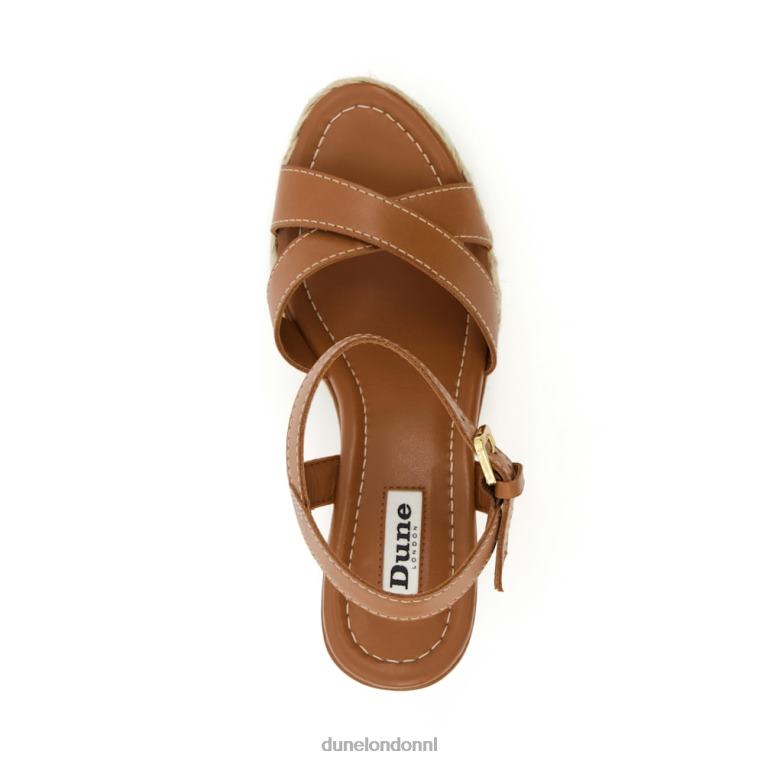 vrouwen R6DFZ177 vriendelijk bruinen Dune London Sandalen met espadrille en sleehak