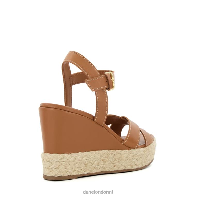 vrouwen R6DFZ177 vriendelijk bruinen Dune London Sandalen met espadrille en sleehak