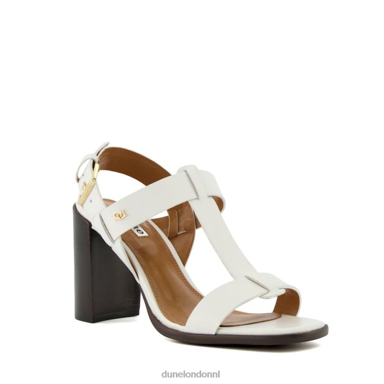 vrouwen R6DFZ226 jacie wit Dune London Slingback-sandalen met blokhak