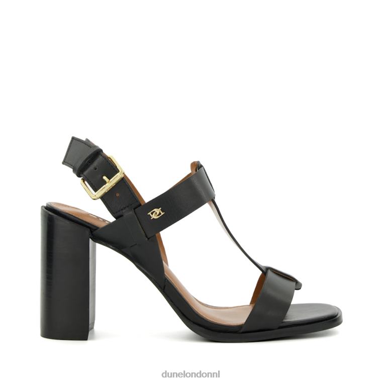 vrouwen R6DFZ227 jacie zwart Dune London Slingback-sandalen met blokhak