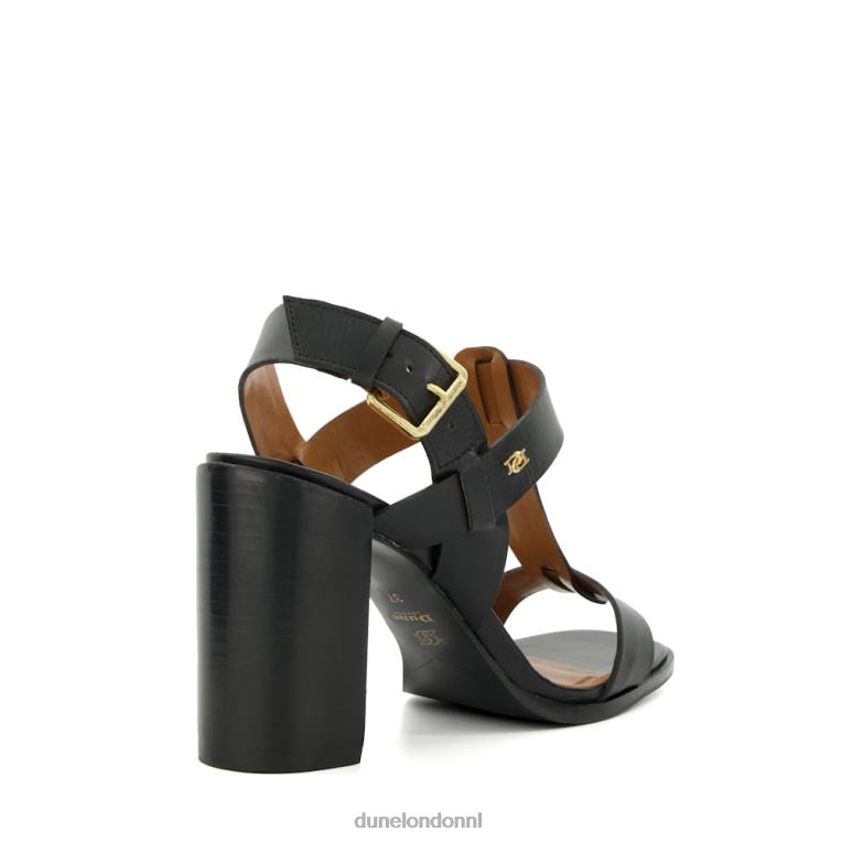 vrouwen R6DFZ227 jacie zwart Dune London Slingback-sandalen met blokhak