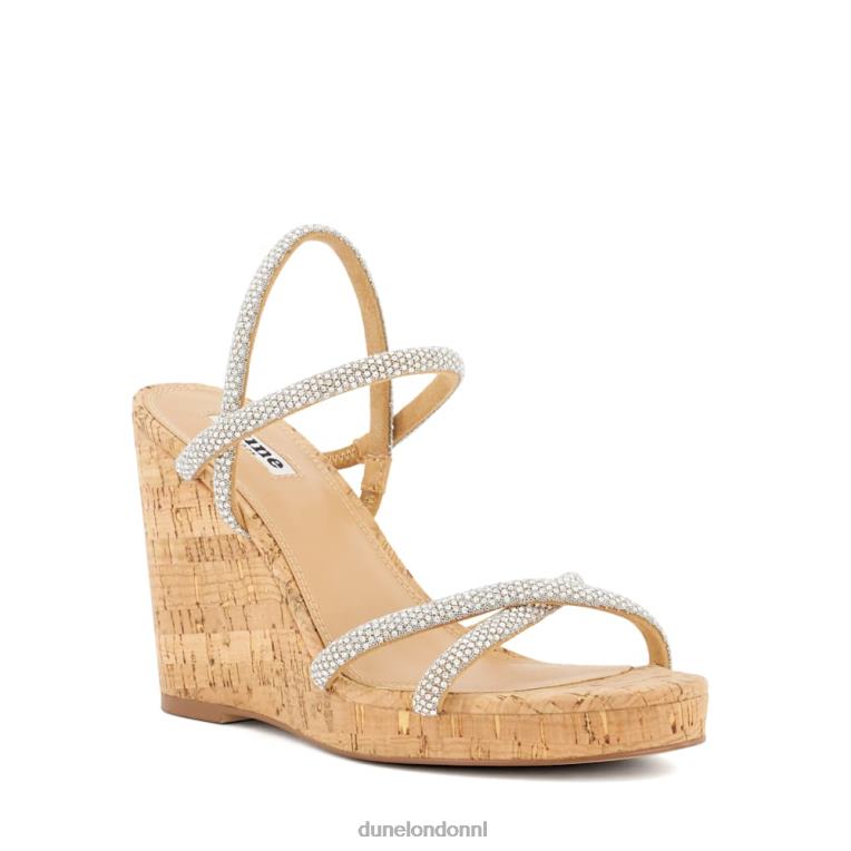 vrouwen R6DFZ408 kali zilver Dune London Slingback-sandalen van kurk met diamanten sleehak - Klik op de afbeelding om het venster te sluiten