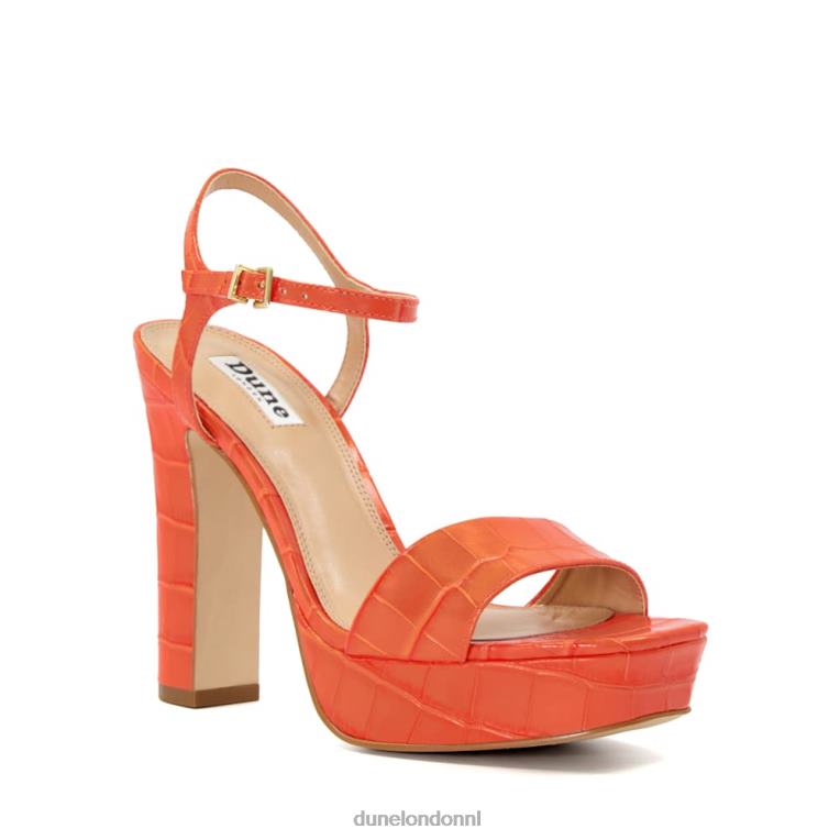 vrouwen R6DFZ486 overeenkomen oranje Dune London Sandalen met platformhak en bandjes - Klik op de afbeelding om het venster te sluiten