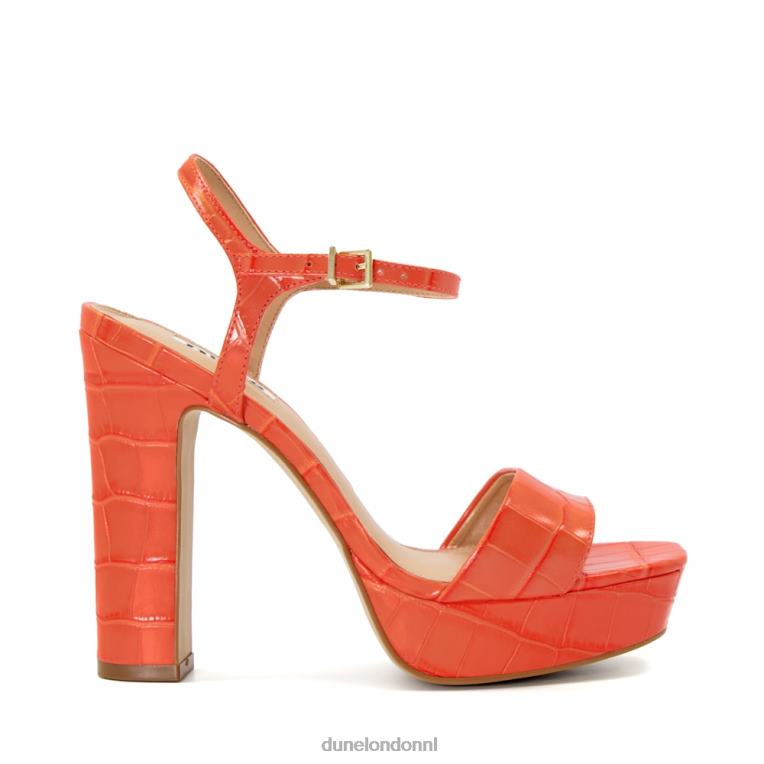 vrouwen R6DFZ486 overeenkomen oranje Dune London Sandalen met platformhak en bandjes