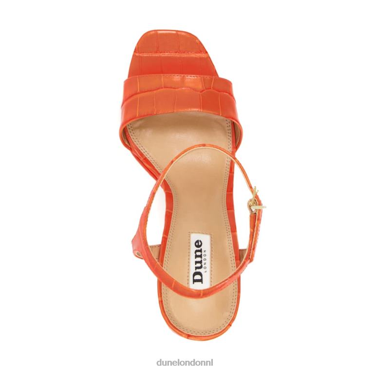 vrouwen R6DFZ486 overeenkomen oranje Dune London Sandalen met platformhak en bandjes