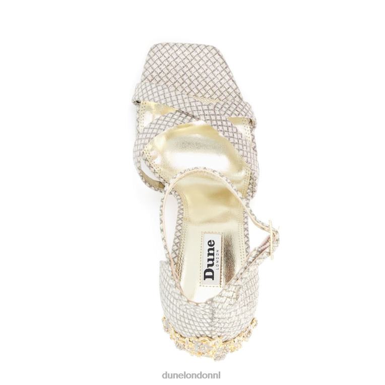 vrouwen R6DFZ494 meifair tin Dune London Sandalen met diamanten hak