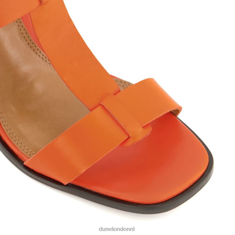 vrouwen R6DFZ4 jacie oranje Dune London Slingback-sandalen met blokhak