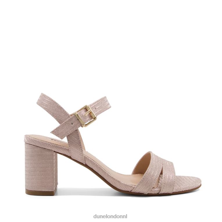 vrouwen R6DFZ531 Merisa rosé goud Dune London Sandalen met blokhak