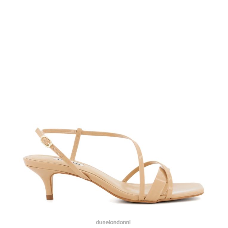 vrouwen R6DFZ546 gemaakt naakt Dune London Sandalen met lakbandjes en kittenhak