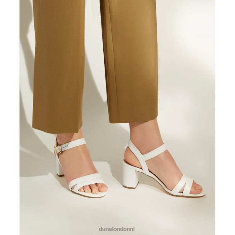 vrouwen R6DFZ555 Merisa wit Dune London Sandalen met blokhak