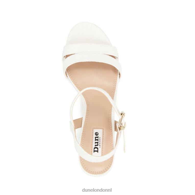 vrouwen R6DFZ555 Merisa wit Dune London Sandalen met blokhak