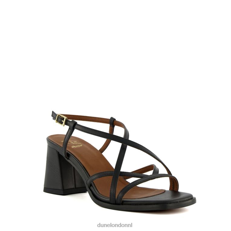 vrouwen R6DFZ582 jacintas zwart Dune London Sandalen met blokhak en bandjes