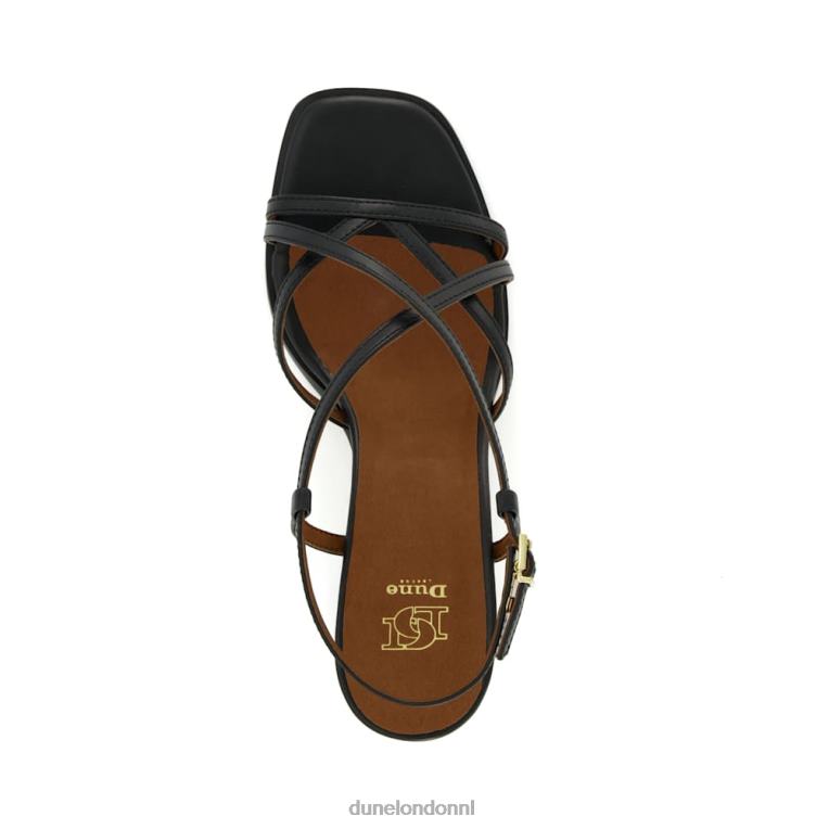 vrouwen R6DFZ582 jacintas zwart Dune London Sandalen met blokhak en bandjes