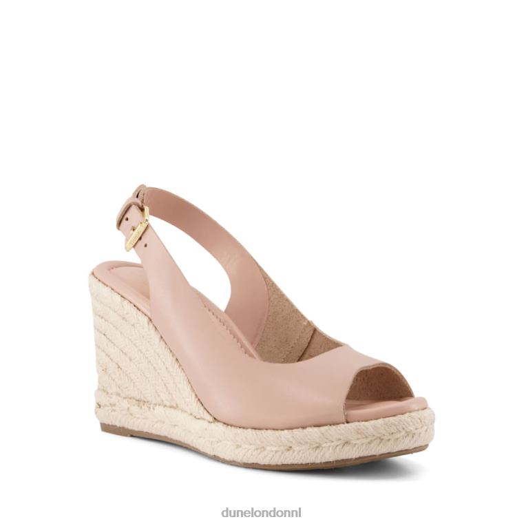 vrouwen R6DFZ600 Kimmy blozen Dune London peeptoe wedges