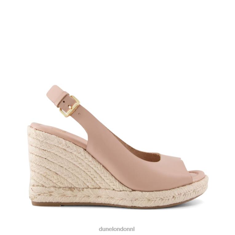 vrouwen R6DFZ600 Kimmy blozen Dune London peeptoe wedges