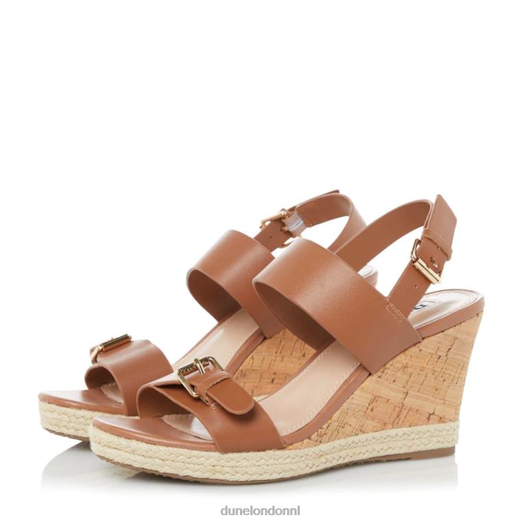 vrouwen R6DFZ621 kendyll bruinen Dune London Sandalen met sleehak