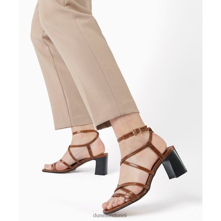 vrouwen R6DFZ657 inspireren bruinen Dune London Sandalen met blokhak en bandjes