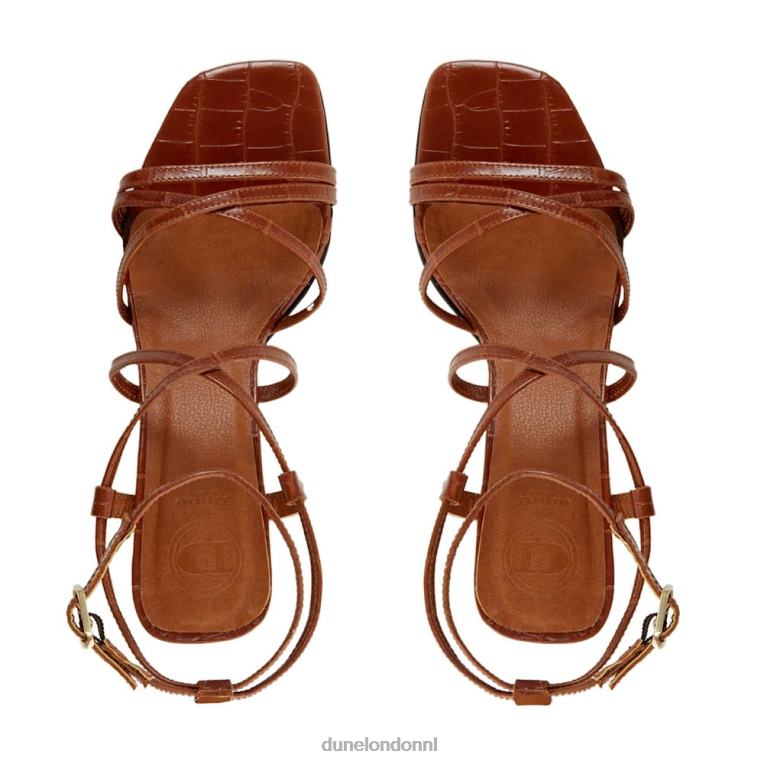 vrouwen R6DFZ657 inspireren bruinen Dune London Sandalen met blokhak en bandjes