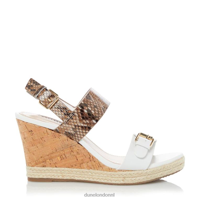 vrouwen R6DFZ673 kendyll wit Dune London Sandalen met sleehak