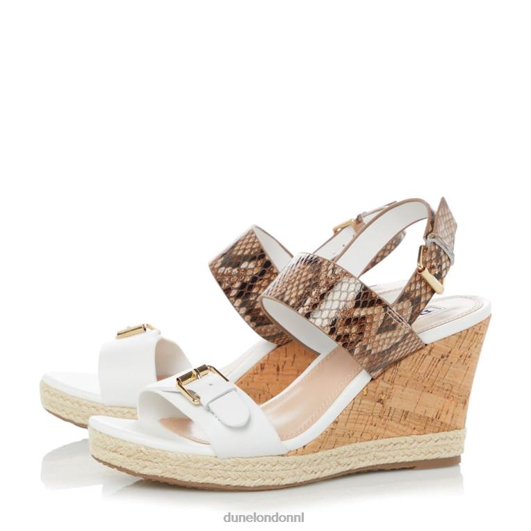 vrouwen R6DFZ673 kendyll wit Dune London Sandalen met sleehak