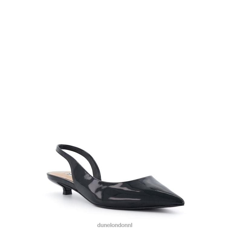 vrouwen R6DFZ19 rustiger zwart Dune London Slingback pumps met kittenhak