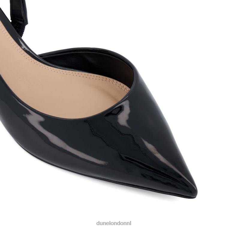 vrouwen R6DFZ19 rustiger zwart Dune London Slingback pumps met kittenhak