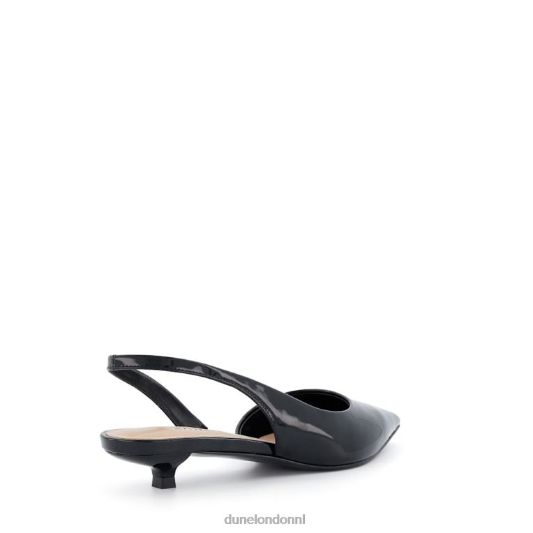 vrouwen R6DFZ19 rustiger zwart Dune London Slingback pumps met kittenhak