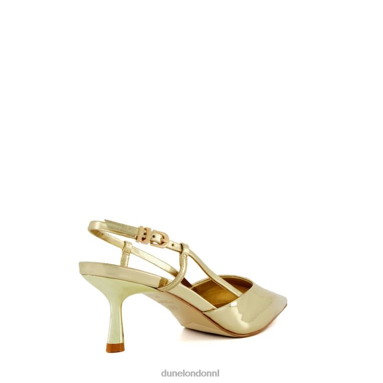 vrouwen R6DFZ455 classificeren goud Dune London Slingback pumps met uitlopende hak