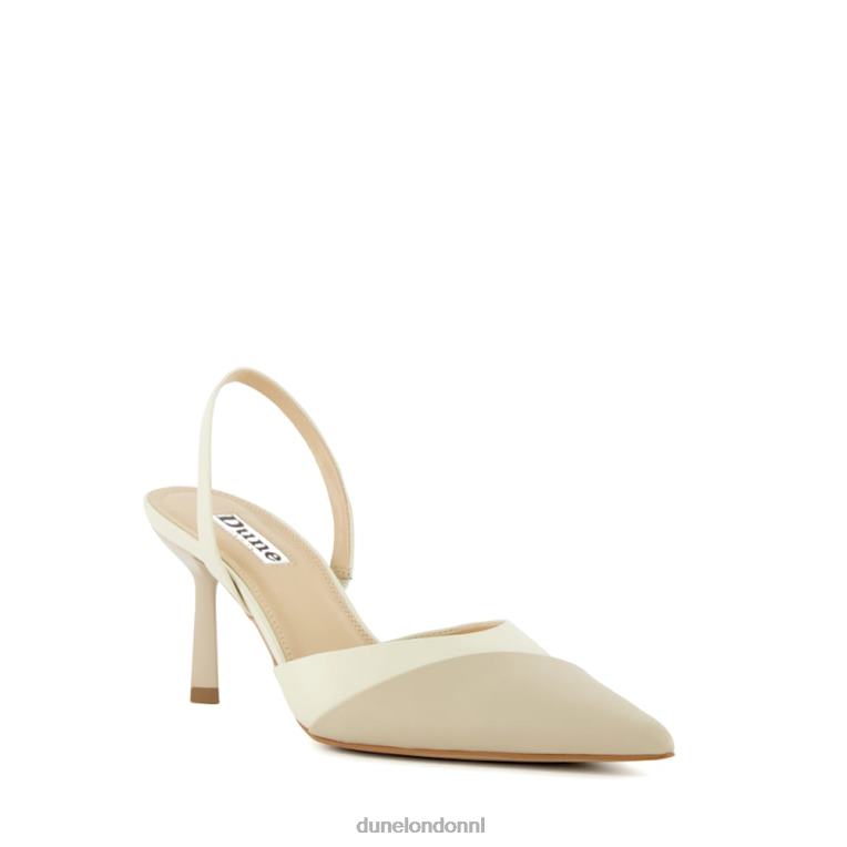 vrouwen R6DFZ467 campagne ecru Dune London slingback pumps