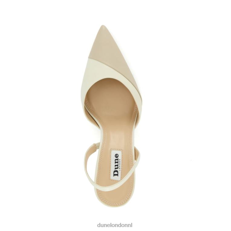 vrouwen R6DFZ467 campagne ecru Dune London slingback pumps