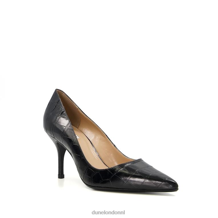 vrouwen R6DFZ503 vetgedrukt zwart Dune London Pumps met puntige hak