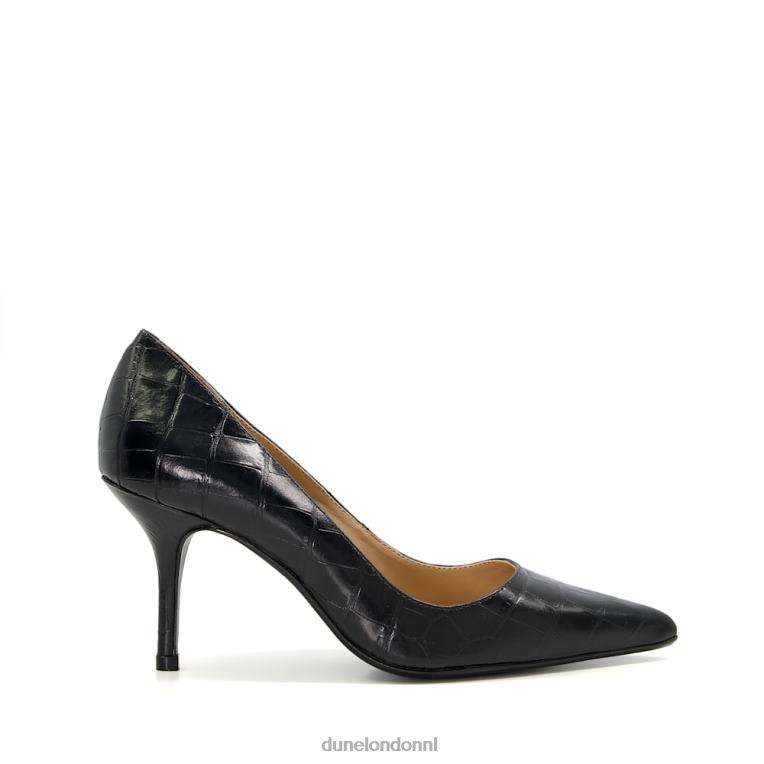 vrouwen R6DFZ503 vetgedrukt zwart Dune London Pumps met puntige hak