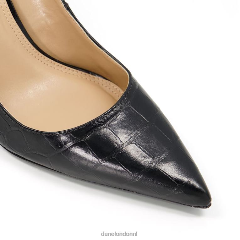 vrouwen R6DFZ503 vetgedrukt zwart Dune London Pumps met puntige hak