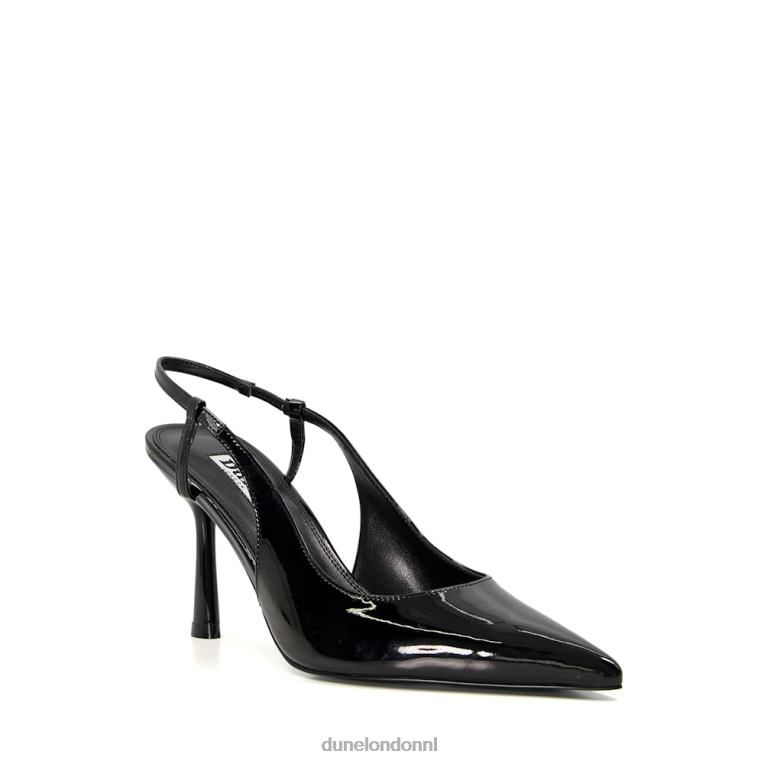 vrouwen R6DFZ528 cabana zwart Dune London pumps met slingback-hak