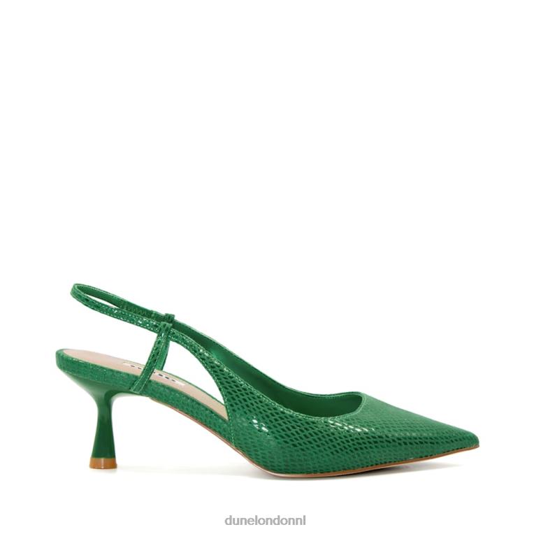 vrouwen R6DFZ592 klem groente Dune London pumps met uitlopende hak