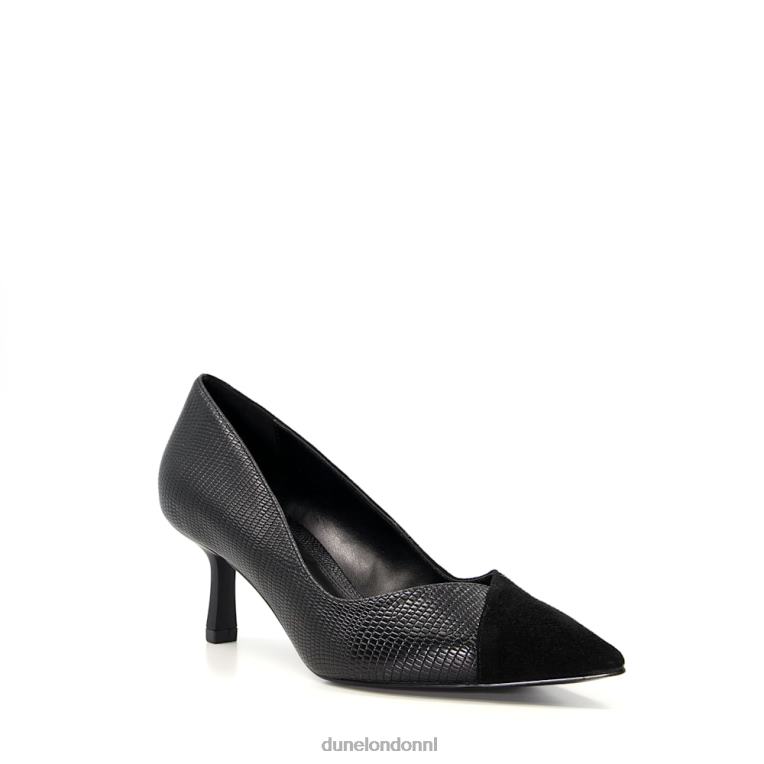 vrouwen R6DFZ593 aleena zwart Dune London Pumps van reptielsuèdemix