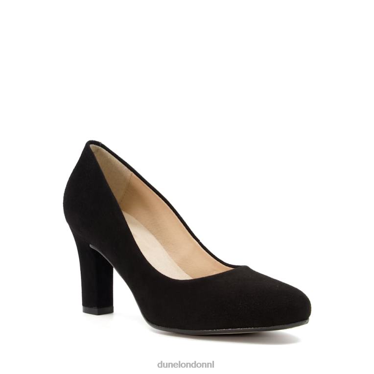 vrouwen R6DFZ614 asgrauw zwart Dune London comfortabele pumps met middenblokhak - Klik op de afbeelding om het venster te sluiten