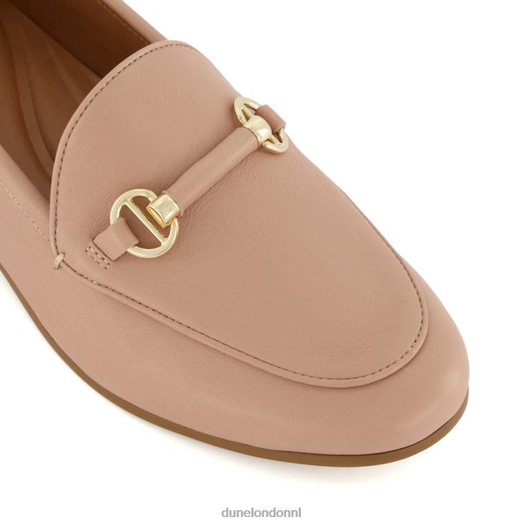 vrouwen R6DFZ113 grootsheid blozen Dune London Loafers met metalen afwerking en trens