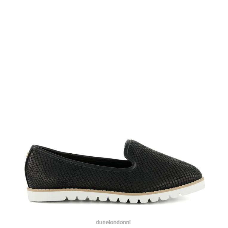 vrouwen R6DFZ121 galjoen zwart Dune London Casual loafers met schoenzool