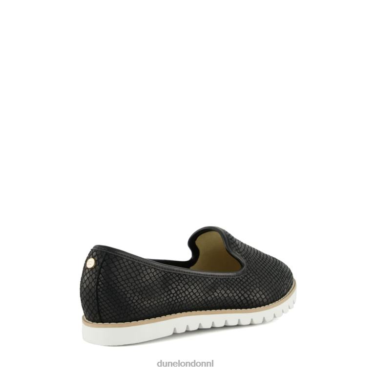 vrouwen R6DFZ121 galjoen zwart Dune London Casual loafers met schoenzool