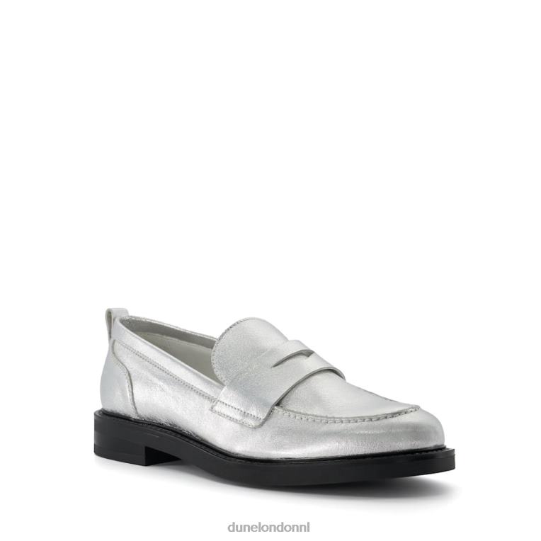 vrouwen R6DFZ21 geen zilver Dune London Penny-loafers - Klik op de afbeelding om het venster te sluiten