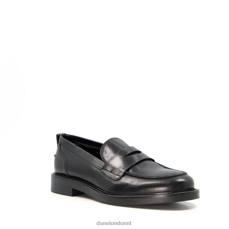 vrouwen R6DFZ324 geen zwart Dune London minimalistische pennyloafers