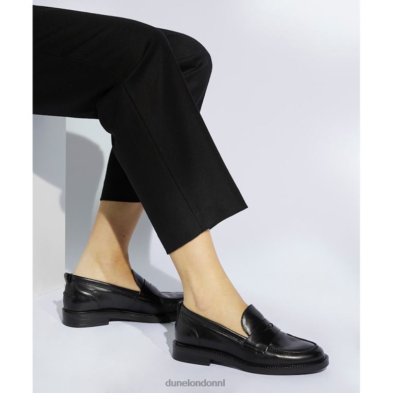 vrouwen R6DFZ324 geen zwart Dune London minimalistische pennyloafers