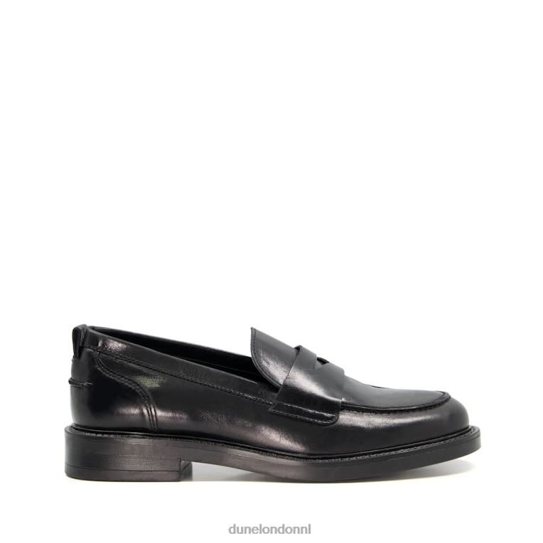 vrouwen R6DFZ324 geen zwart Dune London minimalistische pennyloafers