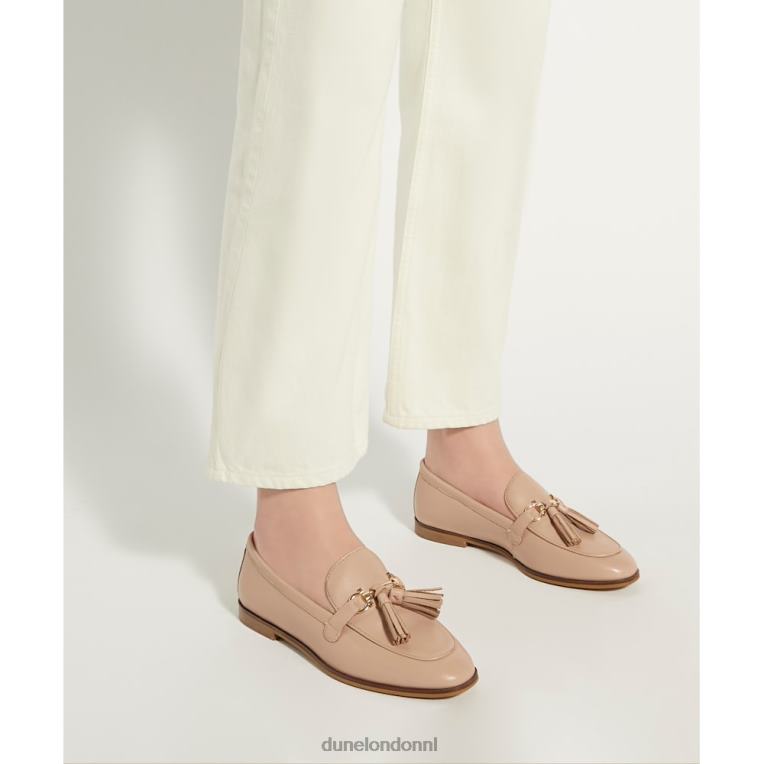 vrouwen R6DFZ412 giada blozen Dune London Loafers met trens-kwastjes