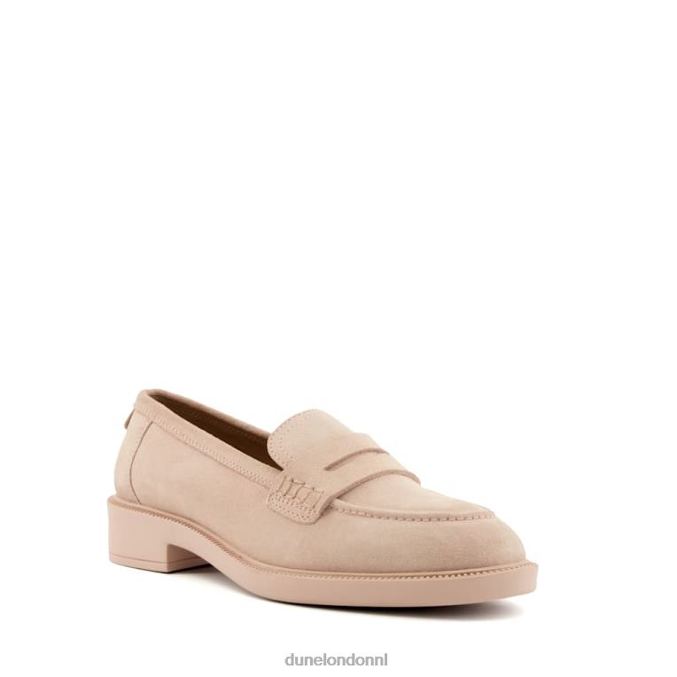 vrouwen R6DFZ468 gazellen roze Dune London Loafers met penny-afwerking - Klik op de afbeelding om het venster te sluiten