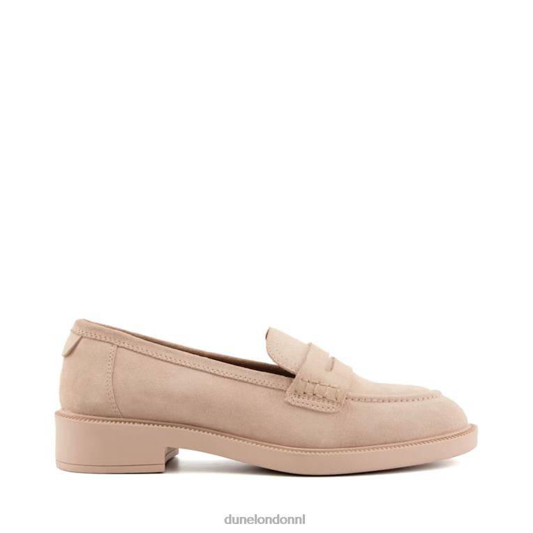 vrouwen R6DFZ468 gazellen roze Dune London Loafers met penny-afwerking