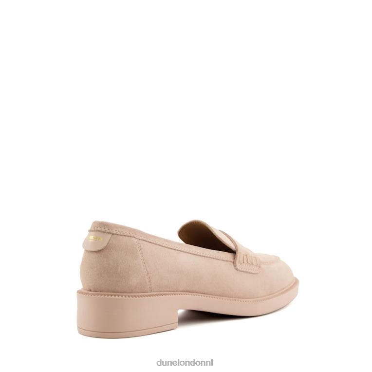 vrouwen R6DFZ468 gazellen roze Dune London Loafers met penny-afwerking