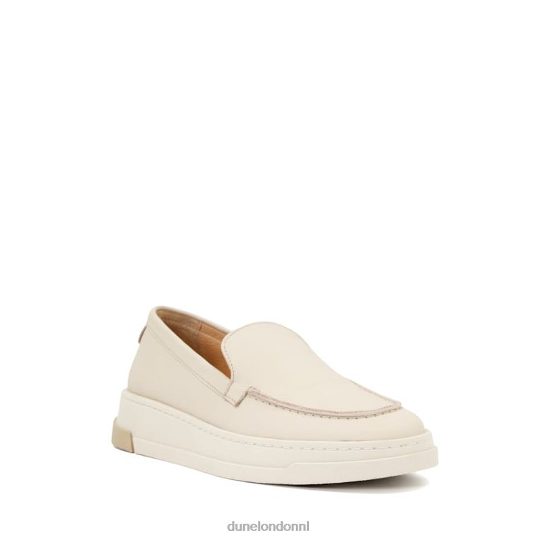 vrouwen R6DFZ553 genereren gebroken wit Dune London Loafers met sleehak